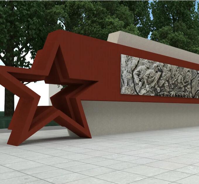 温岭锈钢板精神堡垒